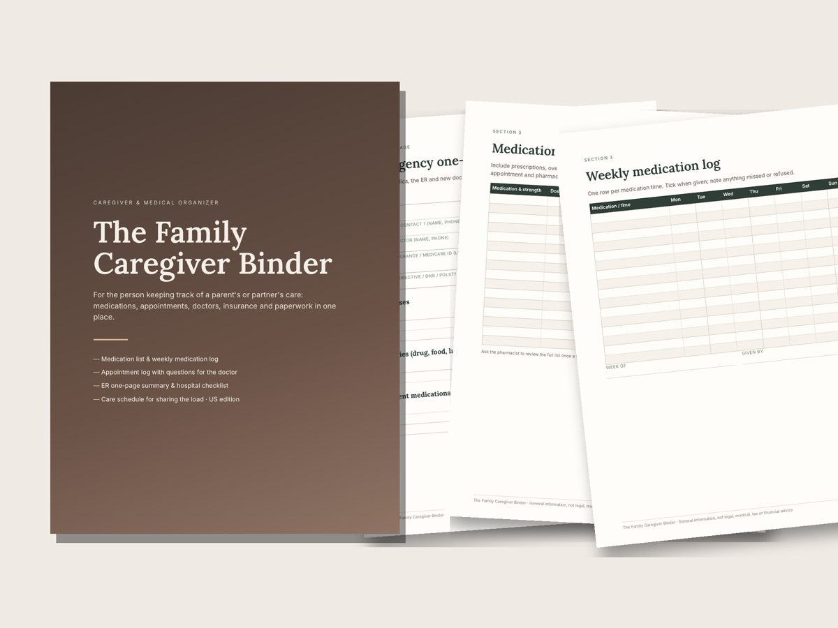 Family Caregiver Binder